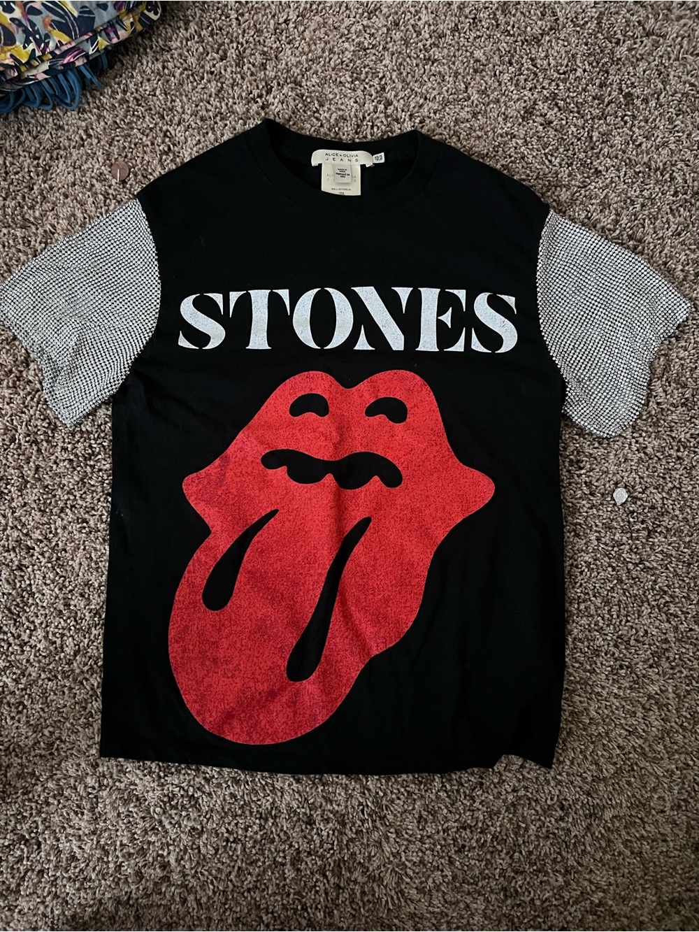 Alice + Olivia x Rolling Stones Legends collection T-shirt